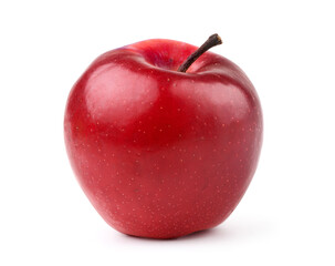 Fresh red apple isolated on white.