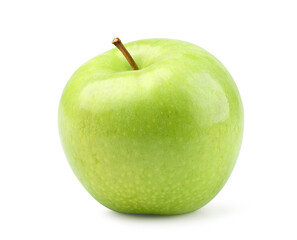 Fresh green apple isolated on white.