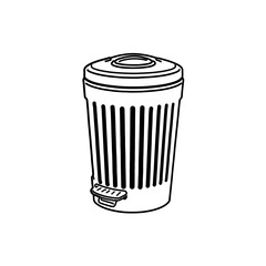 vector trash can icon