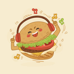 fast food illustration