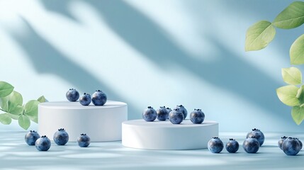 Elevated Stage Display on Circular Platforms