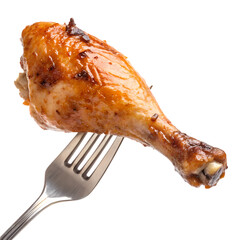 Juicy chicken leg served hot and ready to eat