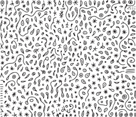 Seamless vector pattern featuring numbers and musical note symbols