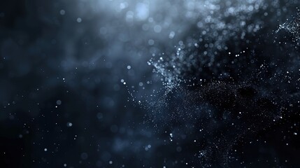 Dark Mysterious Particles: Eerie Glowing Dust in Shadowy Motion – Abstract Gothic Background for Horror, Fantasy, or Dark-Themed Projects