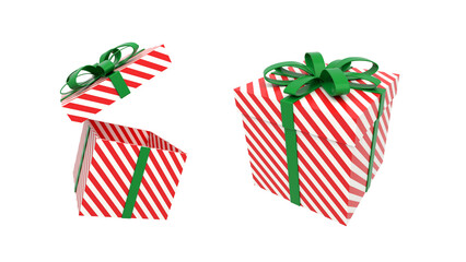 red striped christmas gifts