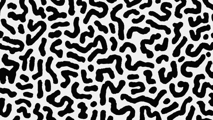 Obraz premium Papier peint géométrique abstrait noir et blanc
