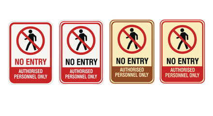 Restricted Access Signs Designating No Entry for Unauthorized Personnel, Warning Against Trespassing in Hazardous Industrial or Construction Areas, Promoting Workplace Safety and Security Measures,Bol