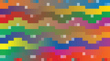 Colorful geometric pixelated abstract background pattern