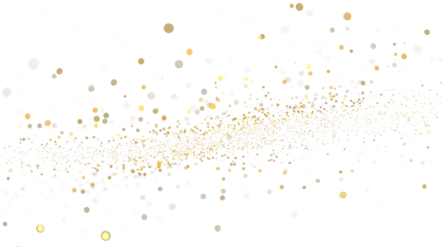 Golden glittery dust overlay