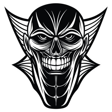 A vector illustration of the masseter muscle, illustrating the main muscle used for chewing.