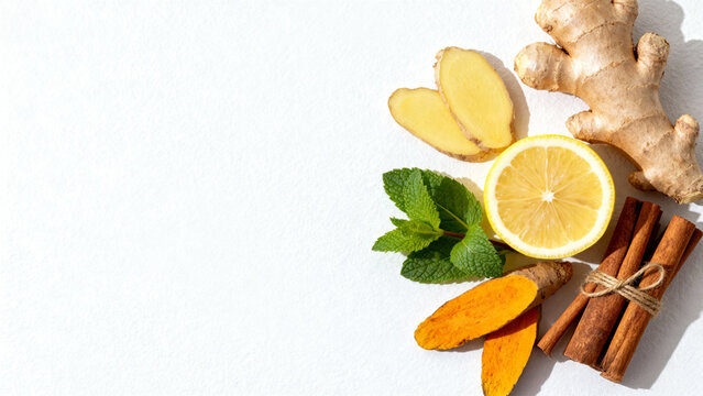 Boost immunity and wellness with natural ginger, lemon, mint and cinnamon spice