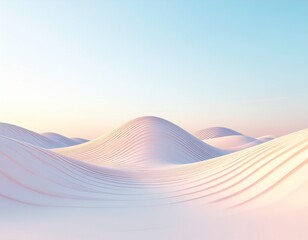 soft 3d blocks forming a gentle modern abstract composition with clean minimalist style
