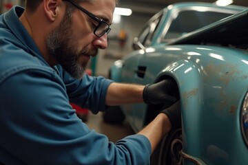 Passionate Mechanic Showcases Detailed Restoration of Classic Cars: A Close-Up Series