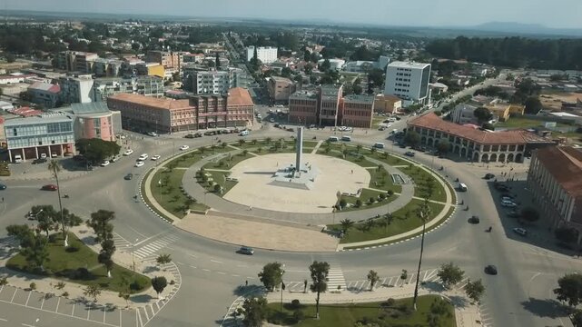 City of Huambo, Angola, Drone Point of View
