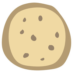 Cute Cookie Donut Vector Illustration in Pastel Style