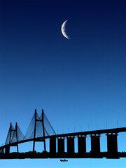 golden gate bridge at night
