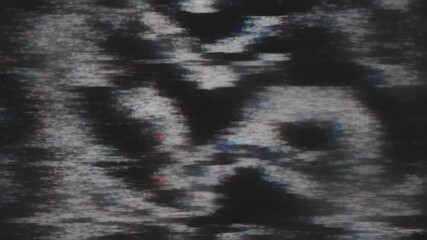 An abstract digital glitch video featuring pixelated geometric patterns, static noise, and dynamic visual distortions for creative projects - Powered by Adobe