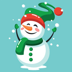 Merry Snowman Mascot