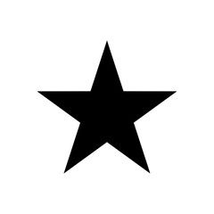 black and white star