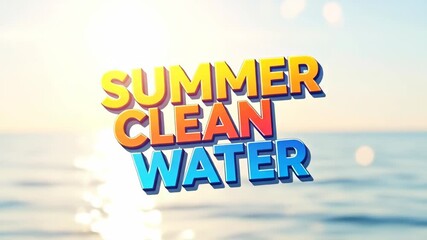 Summer Clean Water Campaign - Promoting Water Conservation.