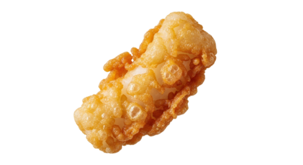 Golden fried delight a crispy battered treat on a seamless backdrop capturing the essence of savory indulgence for culinary