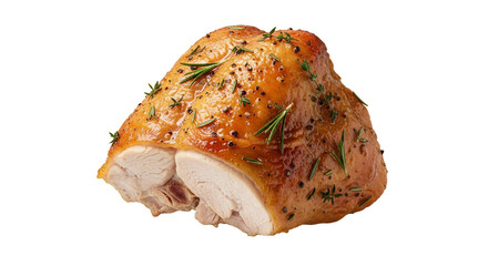 Roasted Poultry Perfection: Aromatic Herbs and Glazed Finish create culinary appeal for holiday feast anticipation