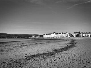 Exmouth beach in Devon, UK