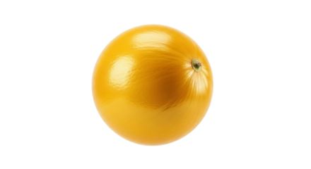 Studio shot showcasing the vibrant color and smooth texture of a ripe honeydew melon against a stark white backdrop illuminating its natural beauty