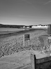 Exmouth beach in Devon, UK