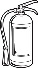 vector illustration of fire extinguisher