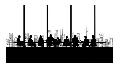 Obraz premium Vector illustration showcasing modern business productivity concepts, strategic growth, workflow optimization, efficient team collaboration, and digital solutions