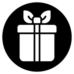 gift box glyph icon