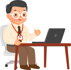 businessman with laptop