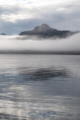 mountains and sea in Iceland