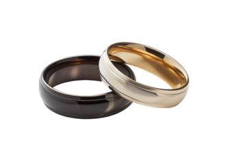 Smooth Stacking Rings  on white background 2