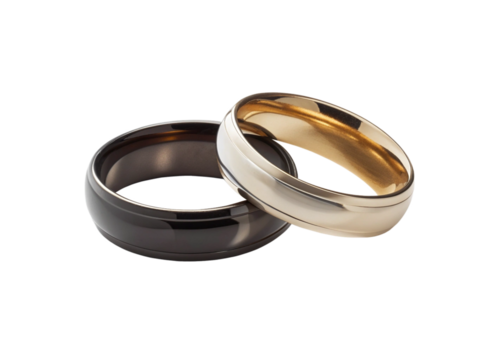 Smooth Stacking Rings  on white background 2