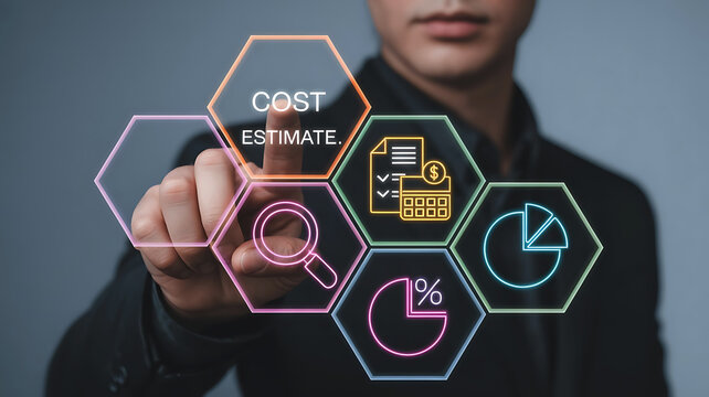 Cost Estimate Management and Business Analysis Dashboard with Modern Data Visualization - Powered by Adobe