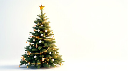 christmas tree on white background