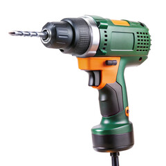 Green and orange cordless power drill