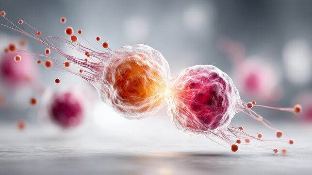 Tumor Zellteilung mitotische Teilung in mikroskopischer Darstellung