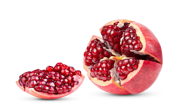 Pomegranate isolated on transparent png ( image from camera )