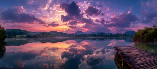 Purple Sunset Reflections