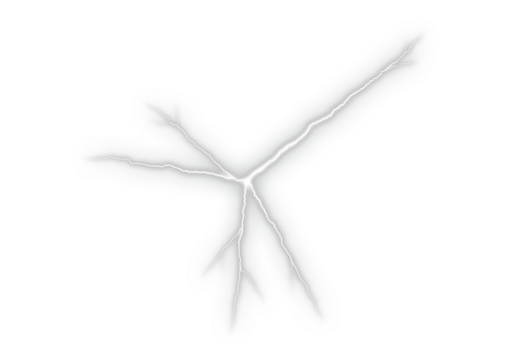 Abstract white lightning branch texture creates a soft cracked energy effect. Minimal ethereal fracture pattern blends into a clean background. Modern digital design for futuristic themes.