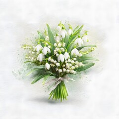 Delicate Snowdrops Embrace the Freshness of Spring