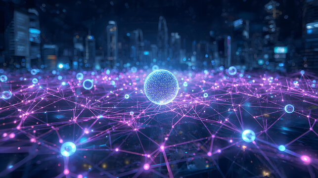 abstract technology background with glowing lights, abstract background with lights, visualization of space, abstract christmas background, abstract space background, abstract background with space