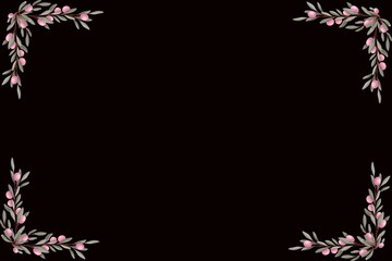 Simple Background Frame with Black Background, Unique Background and Amazing Design