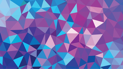 Triangle Mosaic Abstract blue and purple geometric background with soft pastel colors