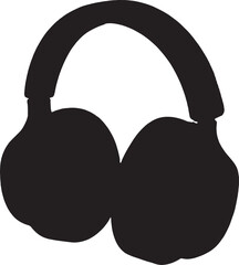 Bright orange over ear headphones on a clean background