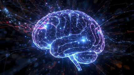 abstract background with brain