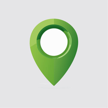 Ic&ocirc;ne de  localisation avec &eacute;pingle verte, localisation, navigation, carte, g&eacute;olocalisation